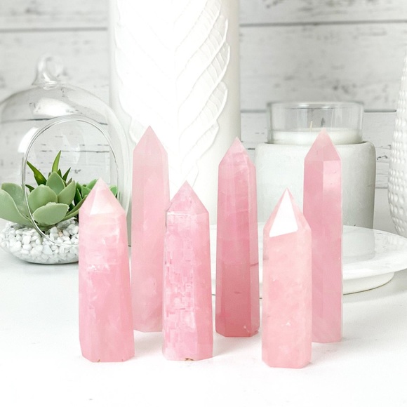 Magic Moon Other - Small Rose Quartz Crystal Tower